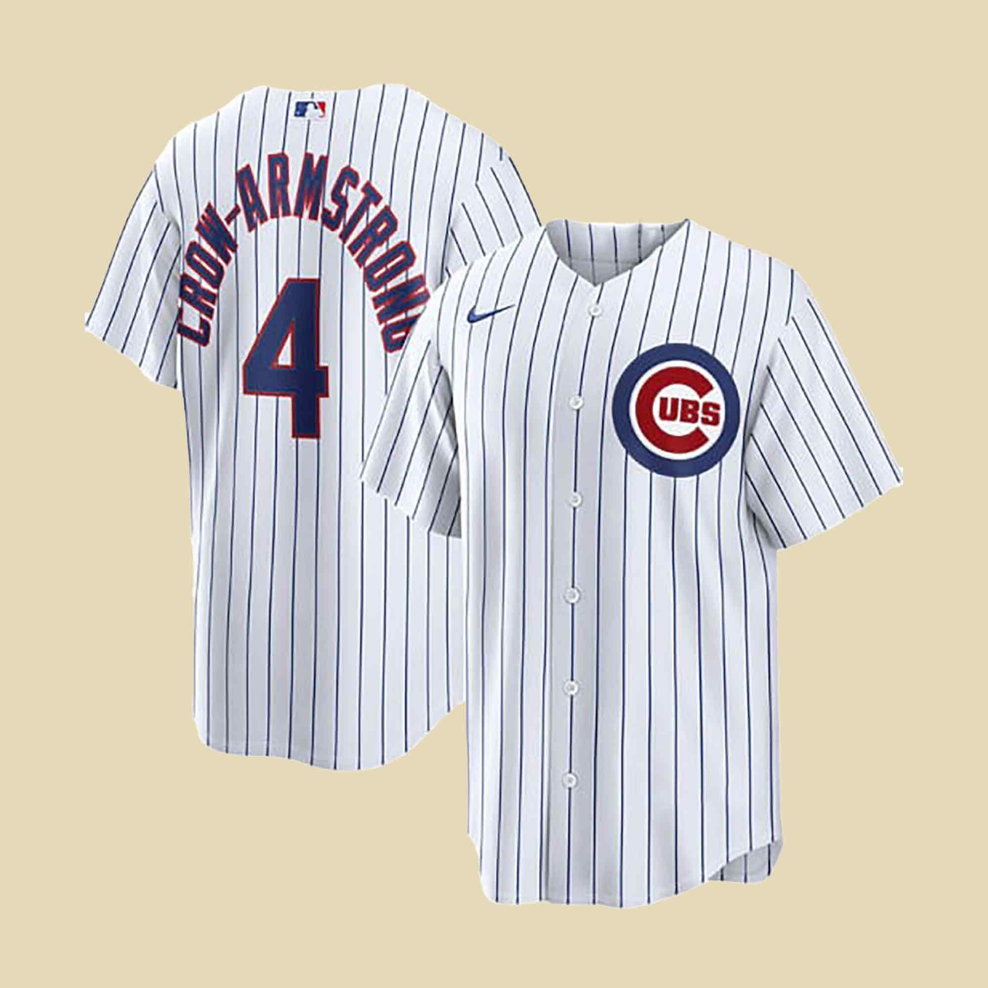 Chicago Cubs Pete Crow Armstrong Baseball Jersey Game Day Apparel Father's Gift
