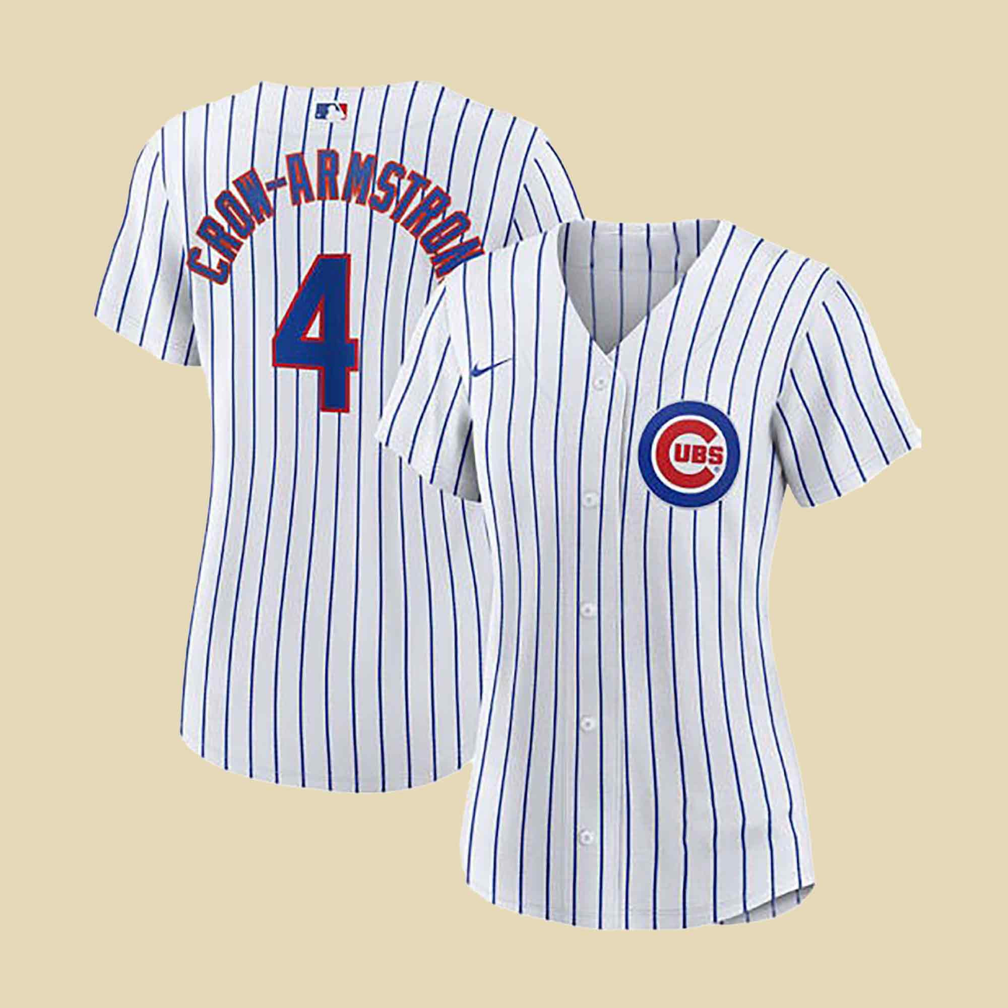 Chicago Cubs Pete Crow Baseball Jersey Women's Fan Gear Best Mother's Day Gifts