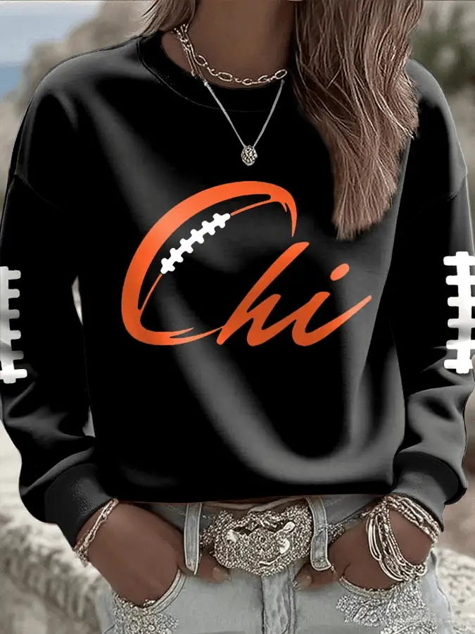Chicago Football Merch Bears Football Sweatshirt Game Day Apparel for BFF