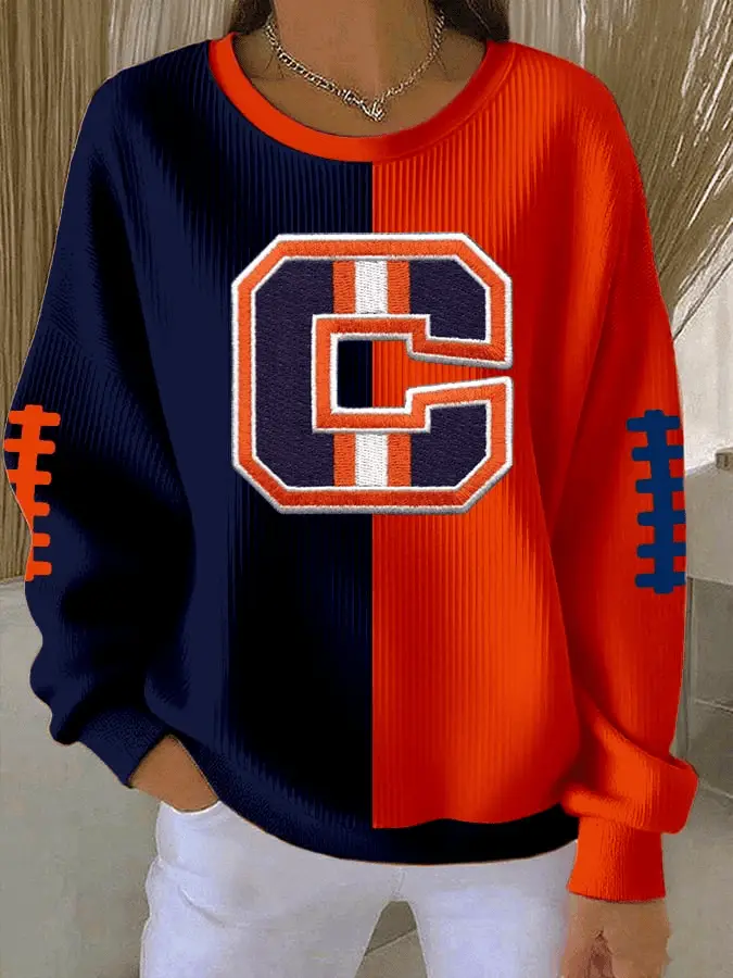 Chicago Football Merch Game Bears Football Print Swearshirt CB Clothing for Mother In Law