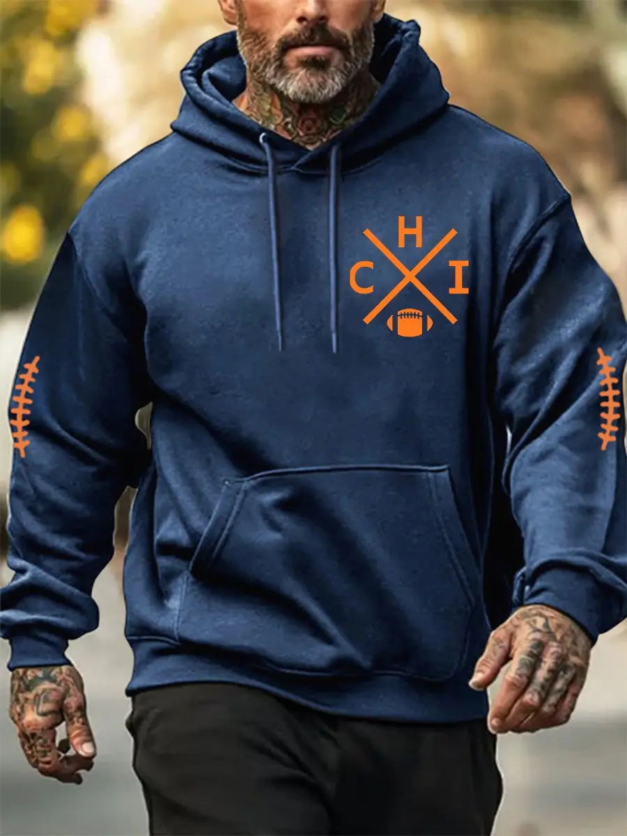 Chicago Football Merch Hoodie CHI Clothes Ideas Gift For Chicago Football Supporters