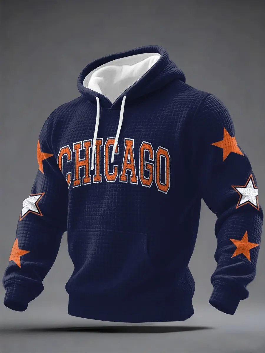Chicago Football Merch Hoodie Chicago Clothing Gift Ideas For Football Fans