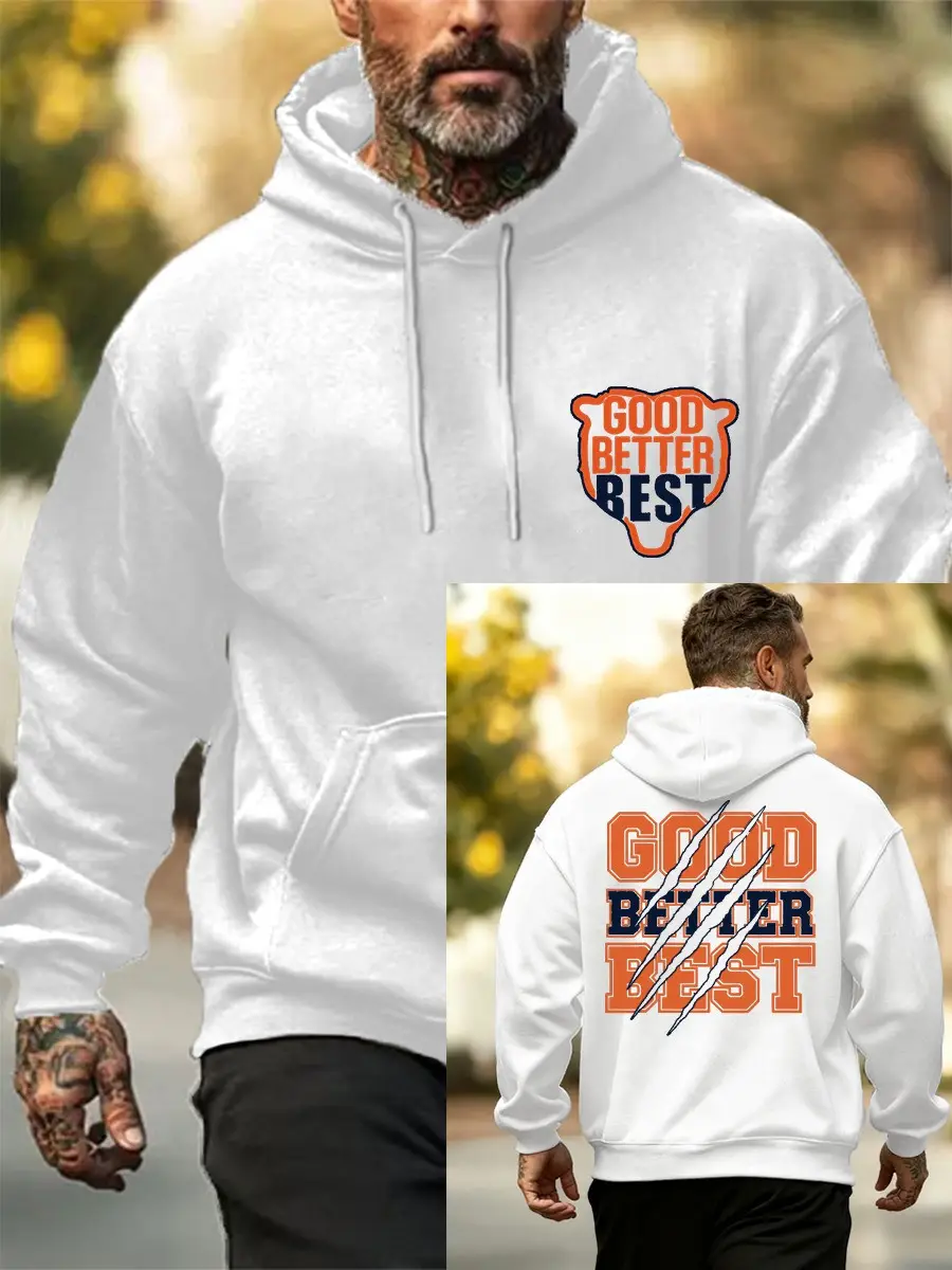 Chicago Football Merch Hoodie Good Better Best Football Match Present For Chicago Fans