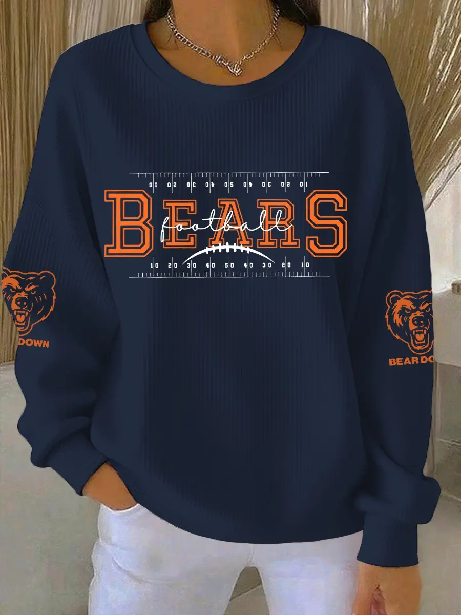 Chicago Football Merch Sweatshirt Bears Football Merch For Game Day Fans