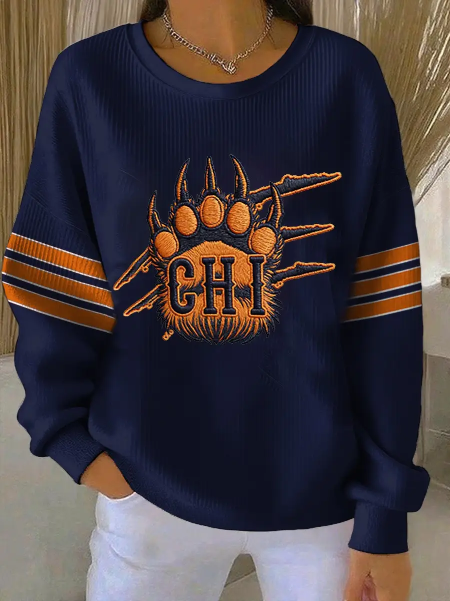Chicago Football Merch Sweatshirt CHI Bears Paw Clothes Ideas For Football Lovers Chicago Football Merch Sweatshirt CHI Bears Paw Clothes Ideas For Football Lovers - Image 1