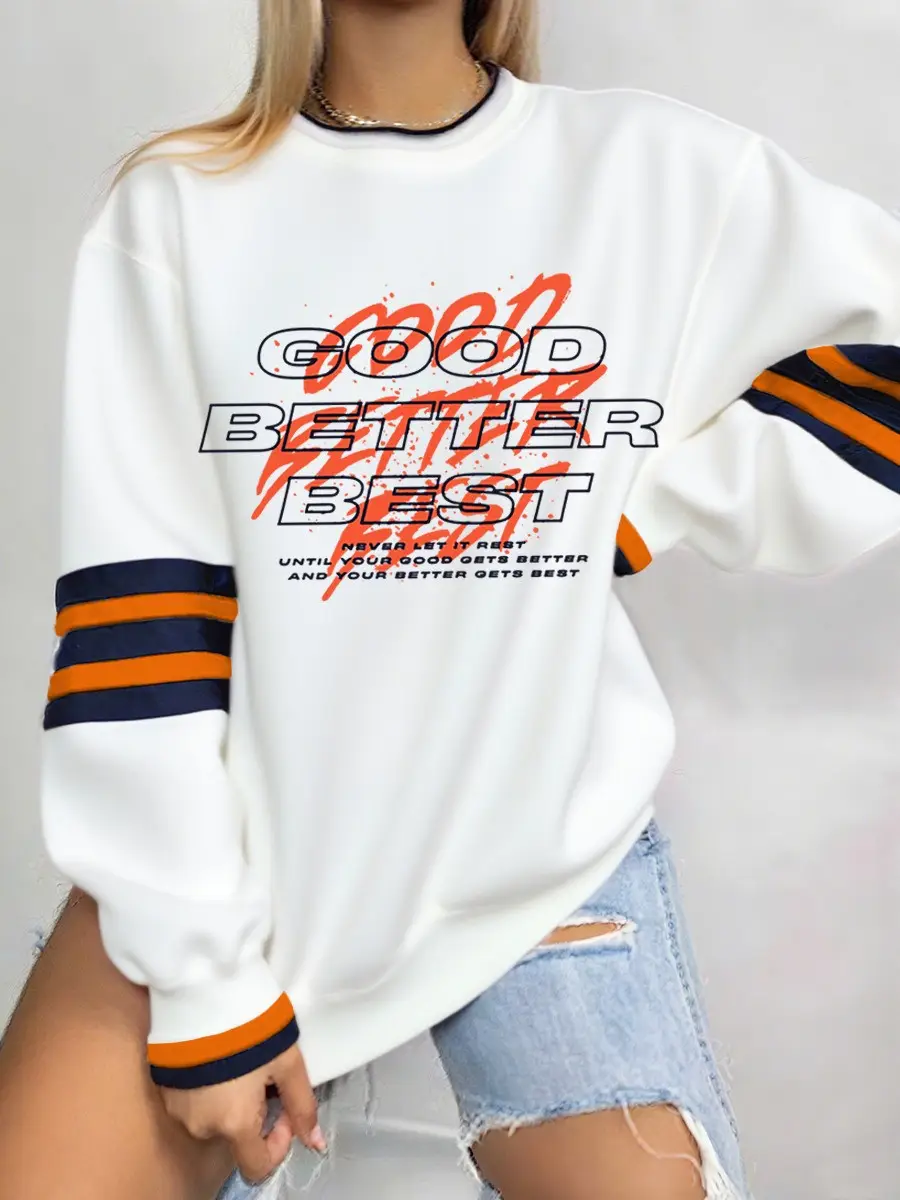 Chicago Football Merch Sweatshirt Good Better Best Present Ideas For Football Players
