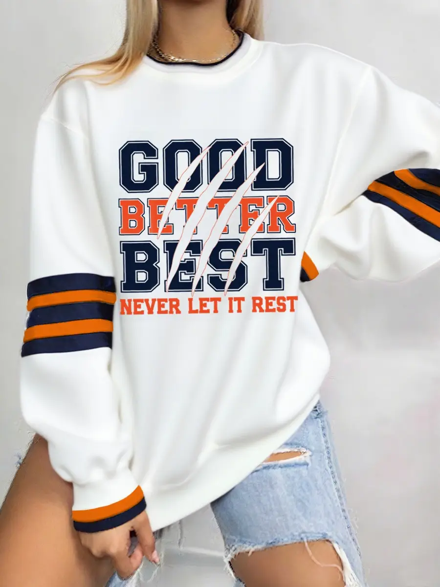 Chicago Football Merch Sweatshirt Never Let It Rest Best Gift Ideas For Football Fans Chicago Football Merch Sweatshirt Never Let It Rest Best Gift Ideas For Football Fans - Image 1