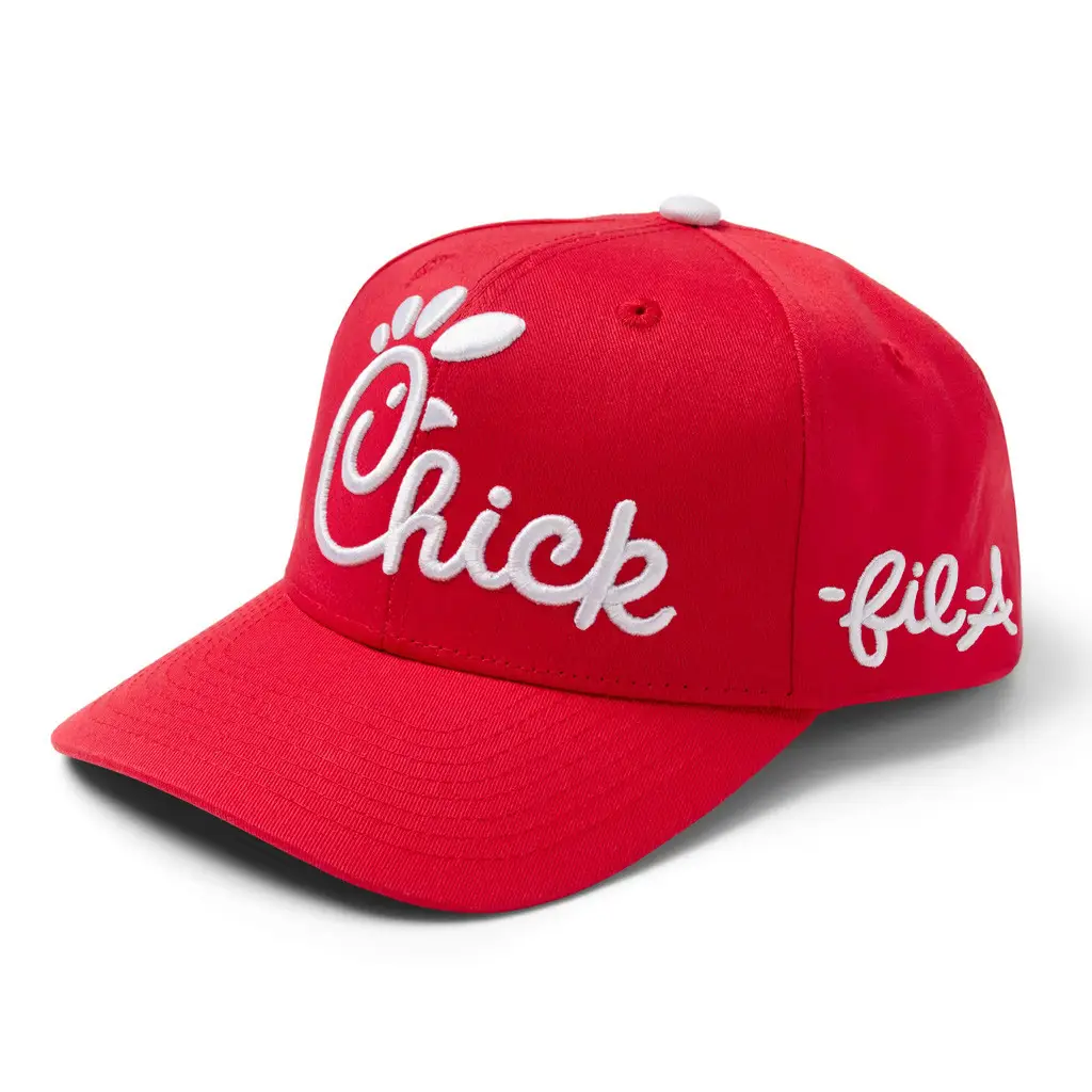 Chick Fil A Merch Red Embroidered Hat Christmas Present For Husband -WearandDecor