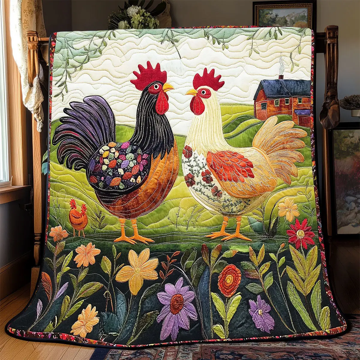 Chicken Quilt Blankets Best Throw Blanket Sentimental Gifts For Mom