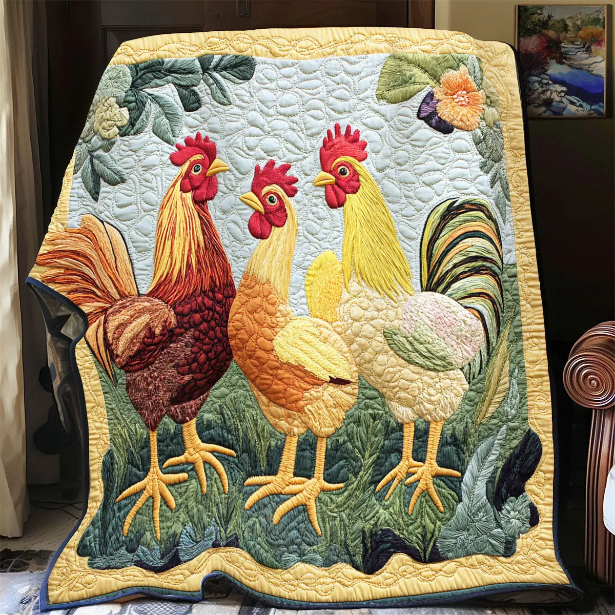 Chicken Quilt Blankets Mother's Day Gifts For For Mom From Daughter