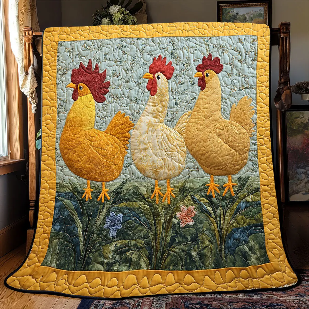 Chicken Quilt Blankets Special Mothers Day Gift