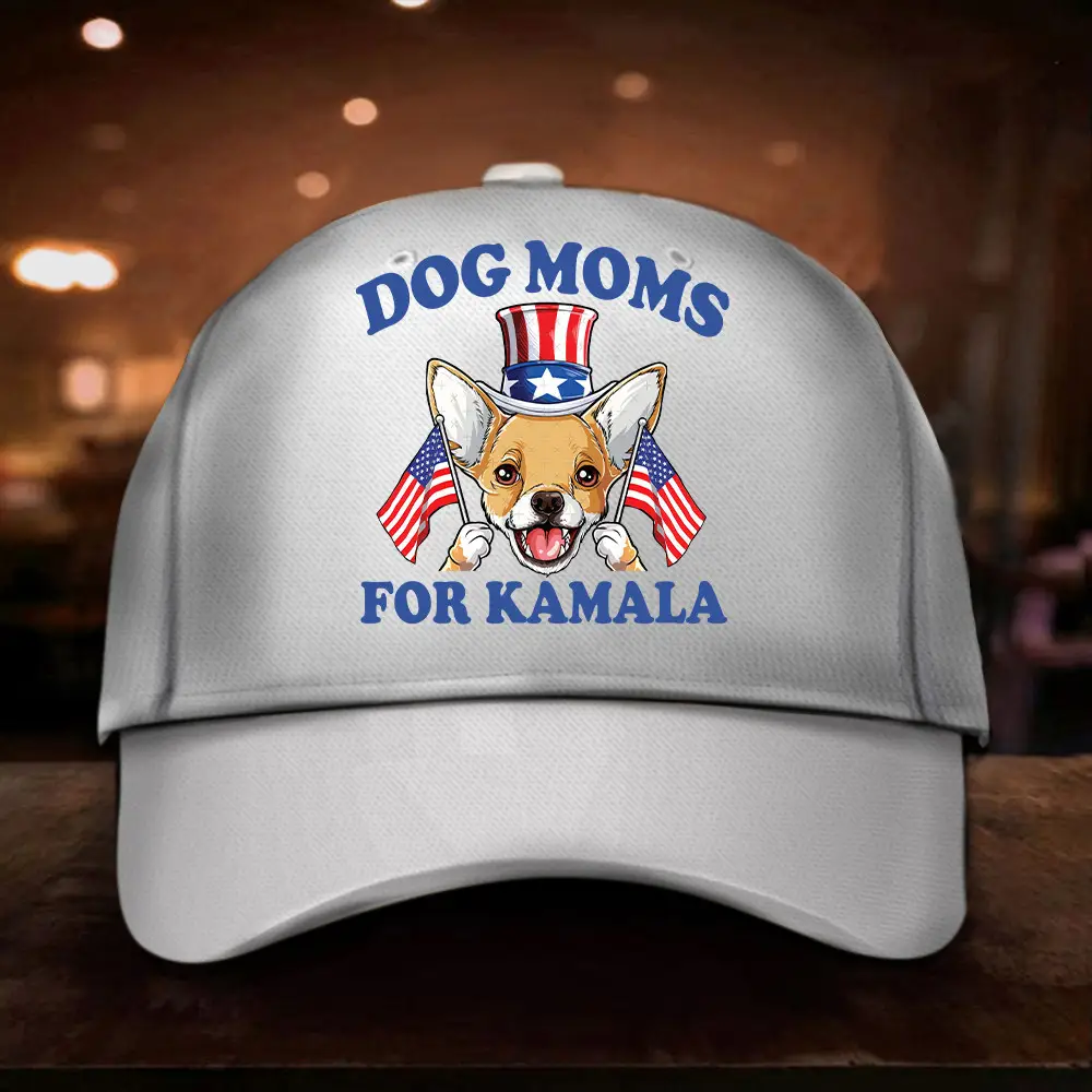 Chihuahua Dog Moms For Kamala Hat Vote Kamala Harris 2024 Hat Chihuahua Dog Moms For Kamala Hat Vote Kamala Harris 2024 Hat - Image 1
