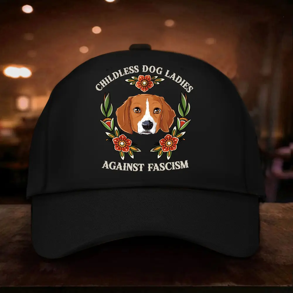 Childless Beagle Dog Ladies Against Fascism Vote For Kamala Hat Harris 2024 Hat Gifts For Dog Lovers