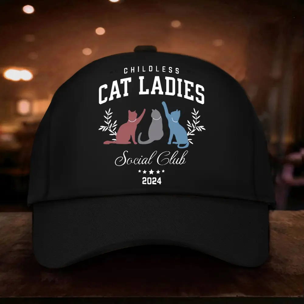 Childless Cat Ladies 2024 Hat Social Club Cat Ladies For Kamala Hat For Supporters