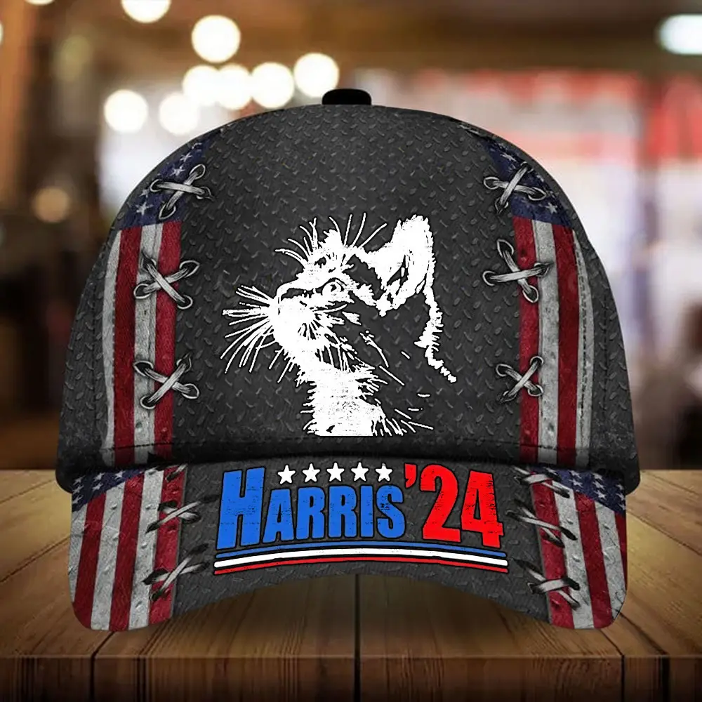 Childless Cat Ladies For Kamala Harris Hat 2024 USA Election 2024 Political Hat