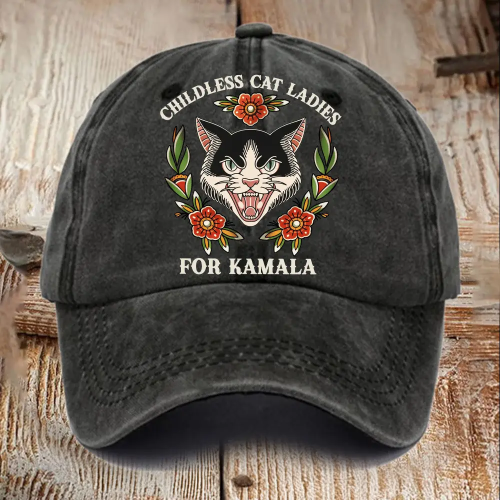 Childless Cat Ladies For Kamala Hat President Kamala Hat Gifts For Dads For Cat Lovers