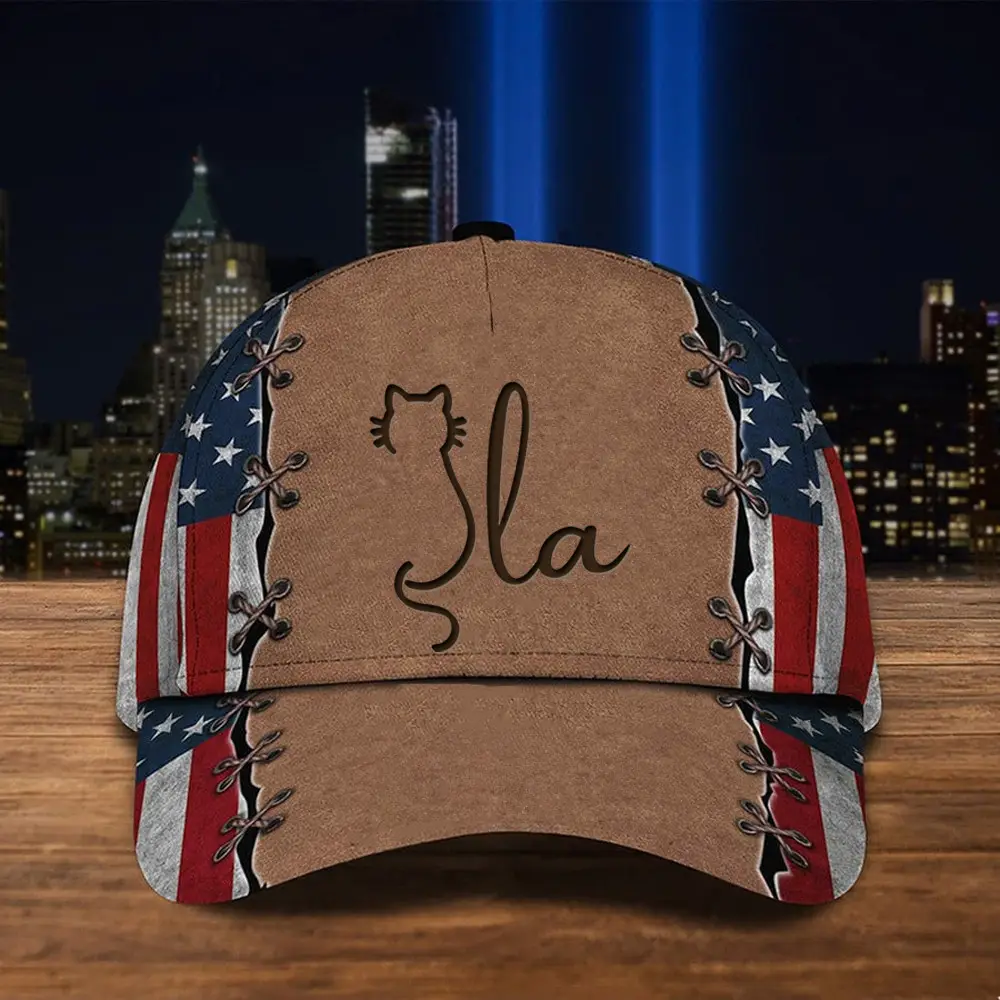 Childless Cat Lady Kamala Harris Hat Presidential Campaign Vote For Kamala 2024 USA Flag Hat