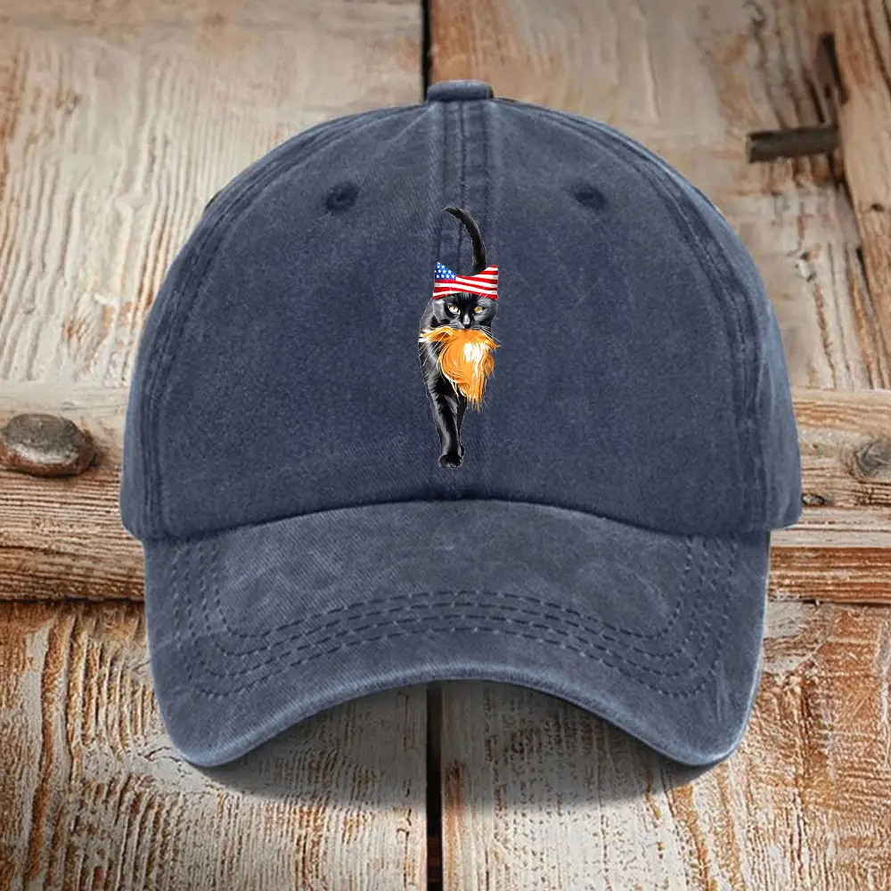 Childless Cat Lady With Trump Hair Hat Vote Kamala 2024 Funny Hat Gifts For Mom