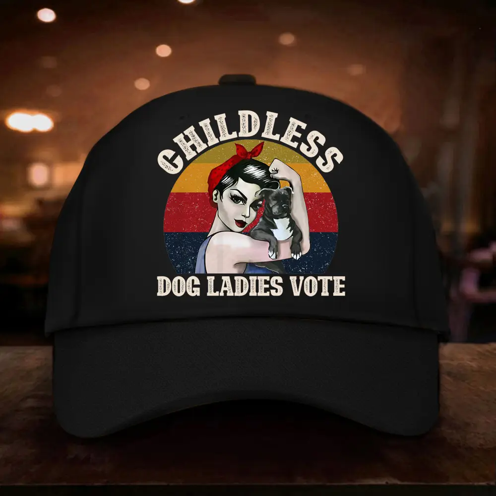 Childless Dog Ladies Vote Hat Vote Blue Hat President Kamala Harris Merch