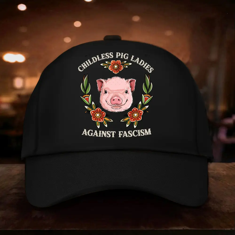 Childless Pig Ladies Against Fascism Vote For Kamala Hat Pig Lovers Vote For Kamala Hat Farmers Gifts