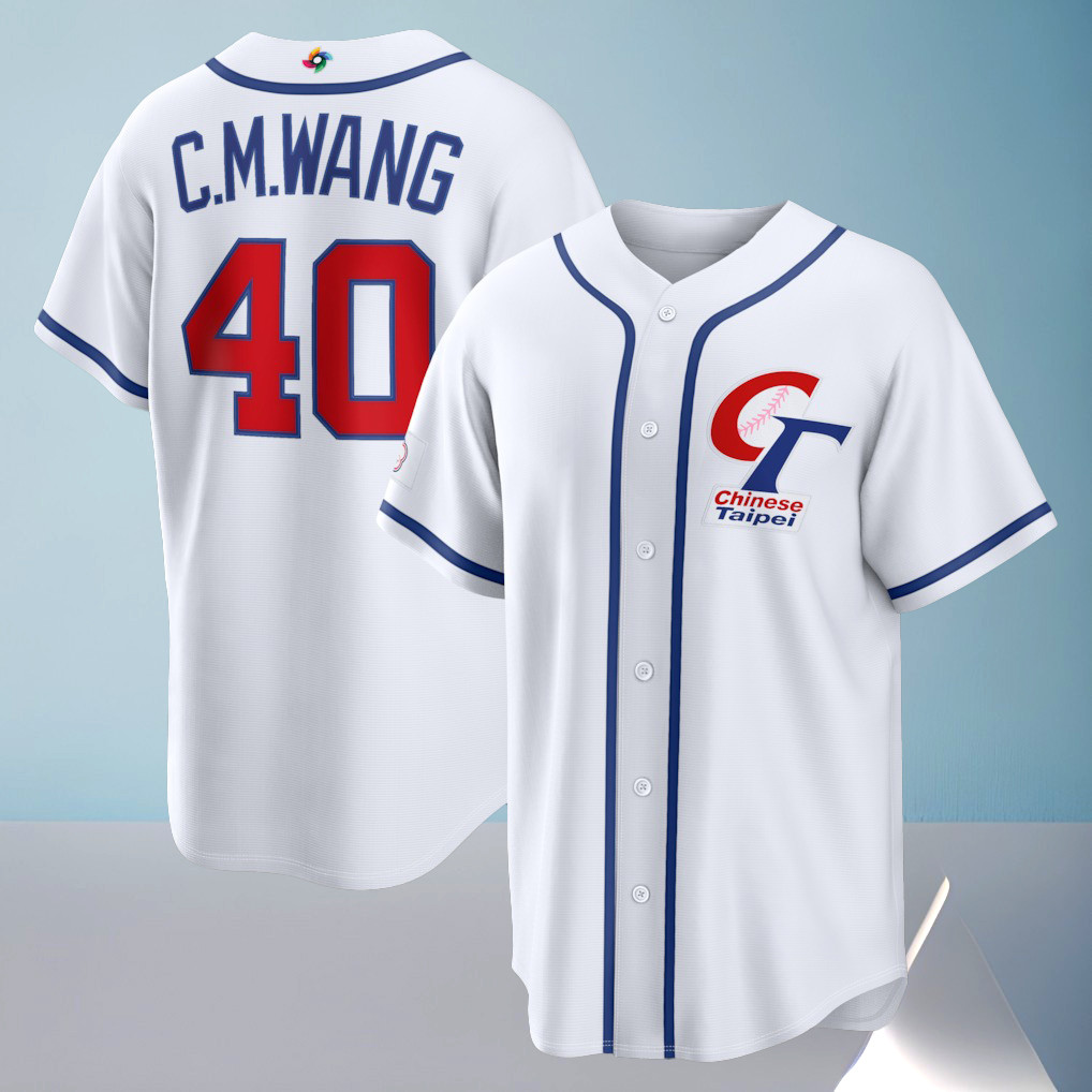 Chinese Taipei Chien-Ming Wang Jersey Shirt 2026 World Baseball Classic Stadium