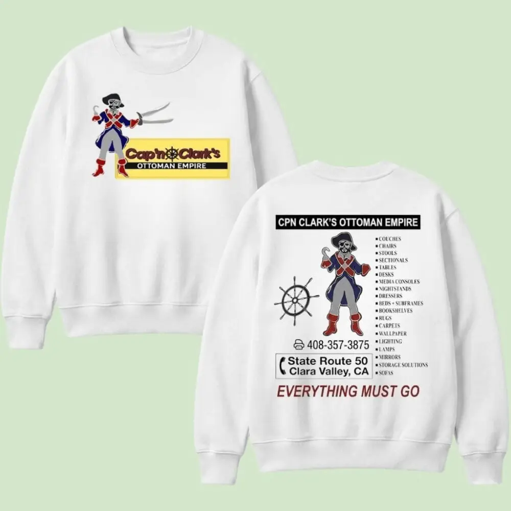 Chiwetel Ejiofor Cap'n Clark Ottoman Empire Sweatshirt A24 Merchandise Chiwetel Ejiofor Cap'n Clark Ottoman Empire Sweatshirt A24 Merchandise - Image 1