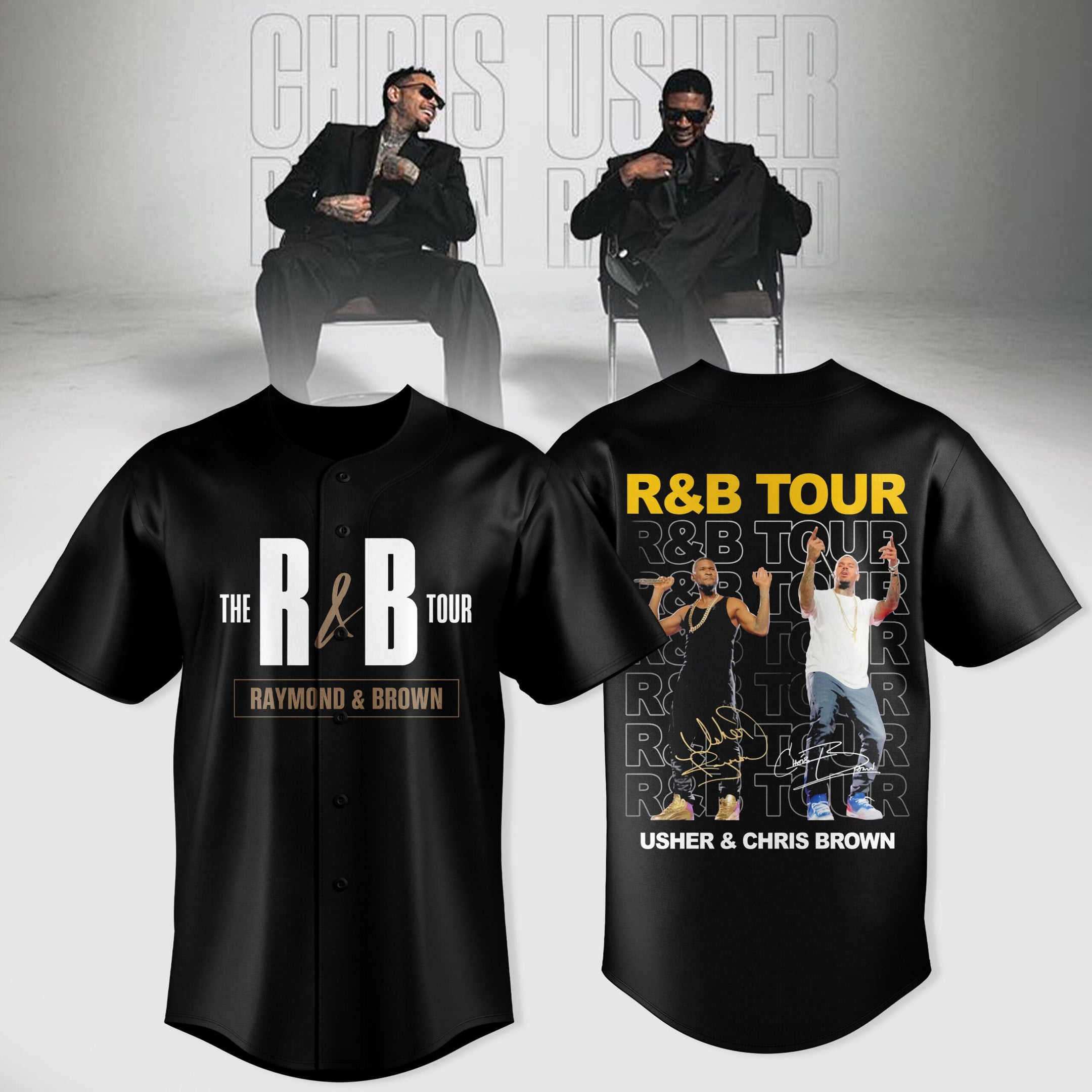 Chris Brown And Usher The R&B Tour Shirt Chris Brown Merch Music Lover Gifts For Him