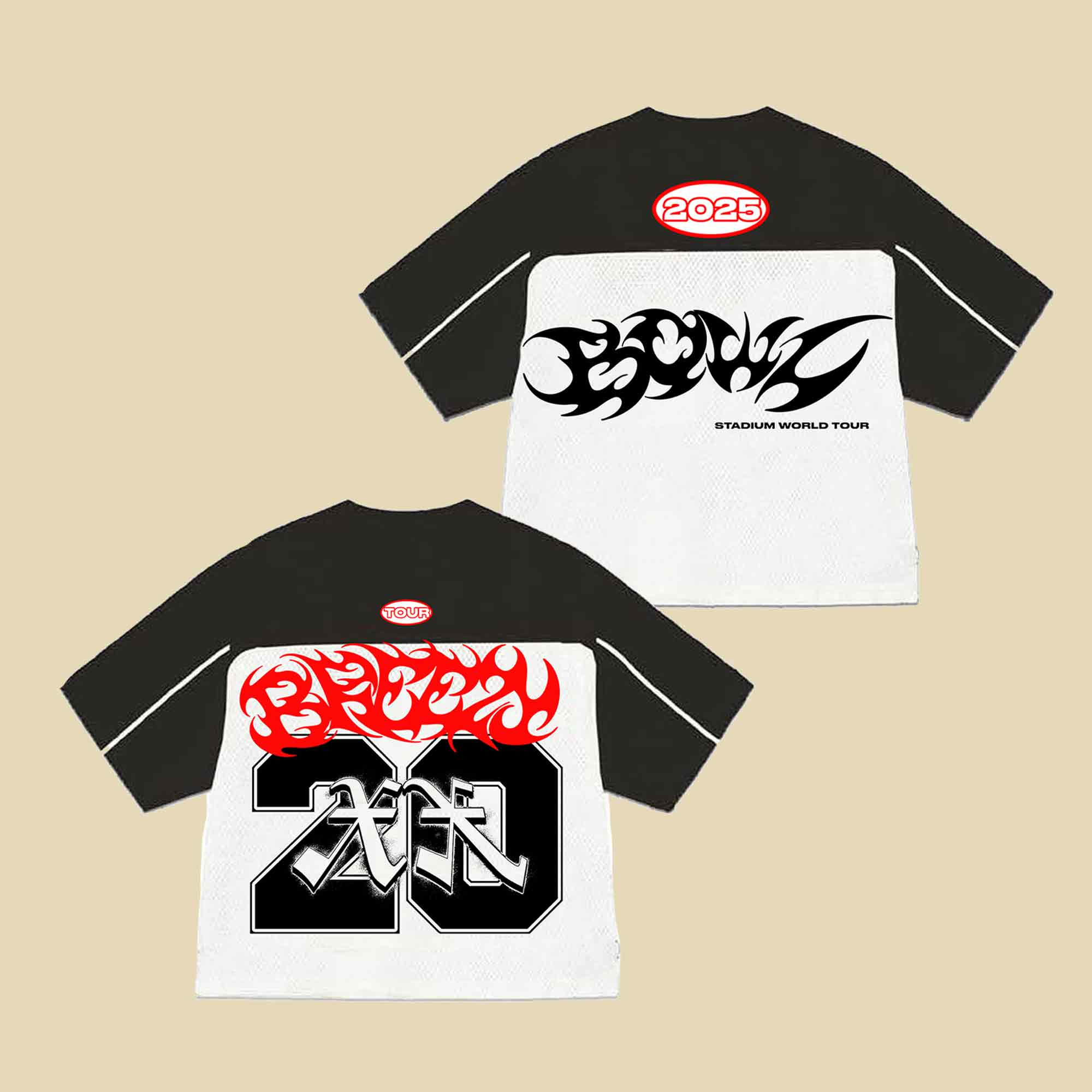 Chris Brown Merch Breezy Bowl Patch Jersey The R And B Tour Apparel Concert Outfit
