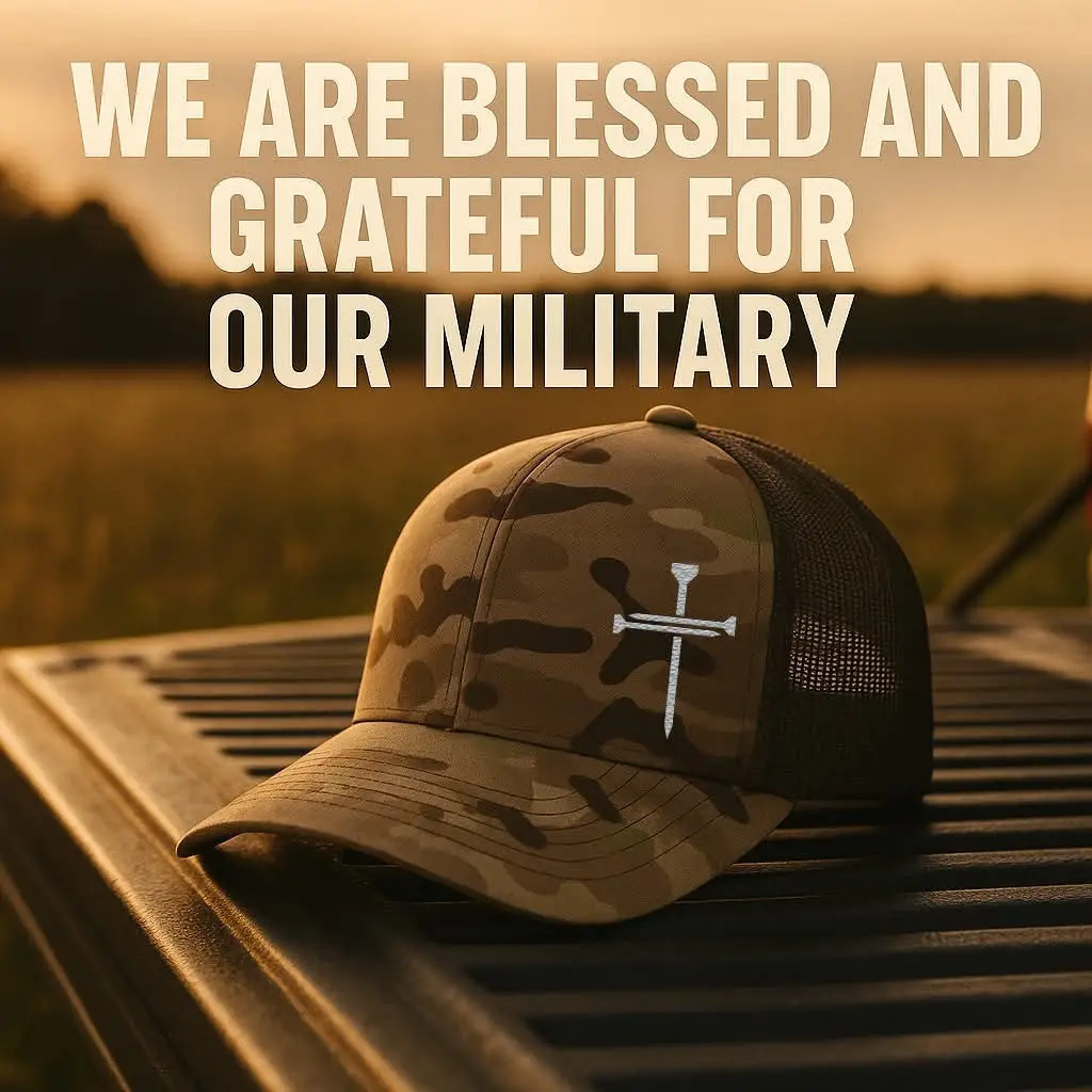 Christ Cross Camo Trucker Hat Christian Cap Best Father's Day Gifts -WearandDecor Christ Cross Camo Trucker Hat Christian Cap Best Father's Day Gifts -WearandDecor - Image 1