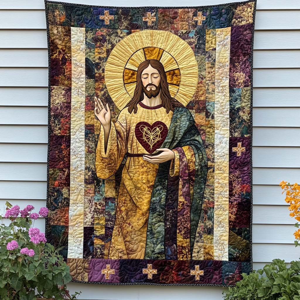 Christ Is King Quilted Blanket Christmas Throw Blanket Black Cat Themed Gifts