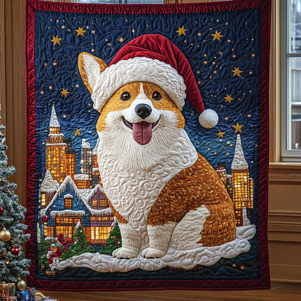 Christmas Tail Quilt Beautiful Printed Quilt Blanket for Home Aesthetics