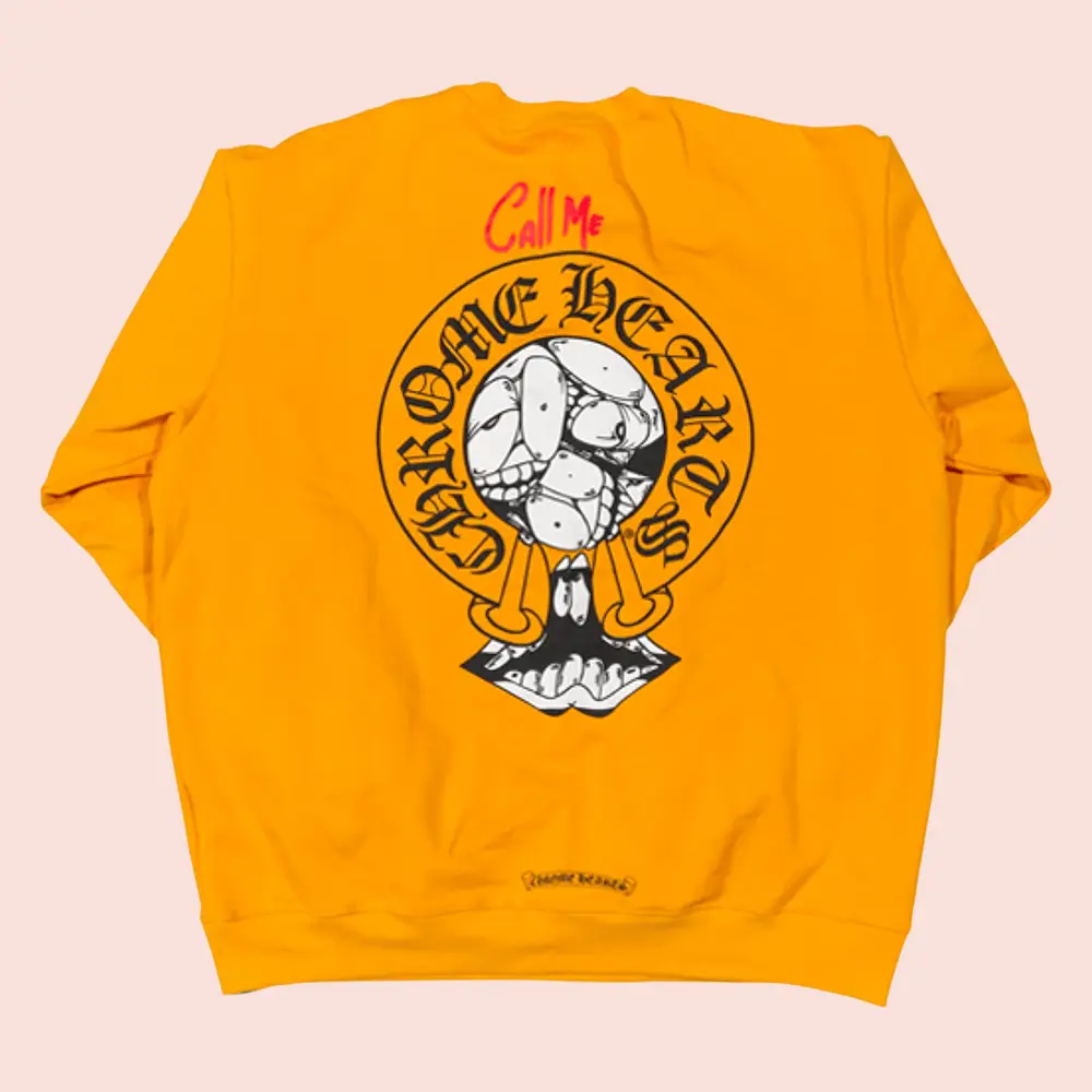 Chrome Hearts Merch Call Me Chrome He Emblem Sweatshirt Gifts For Teens