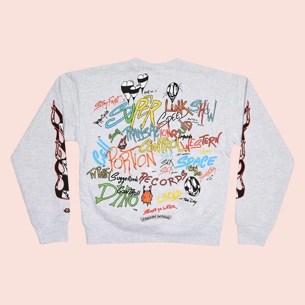 Chrome Hearts Merch Graffiti Doodle Matty Boy Brain Sweatshirt Gifts For Teens