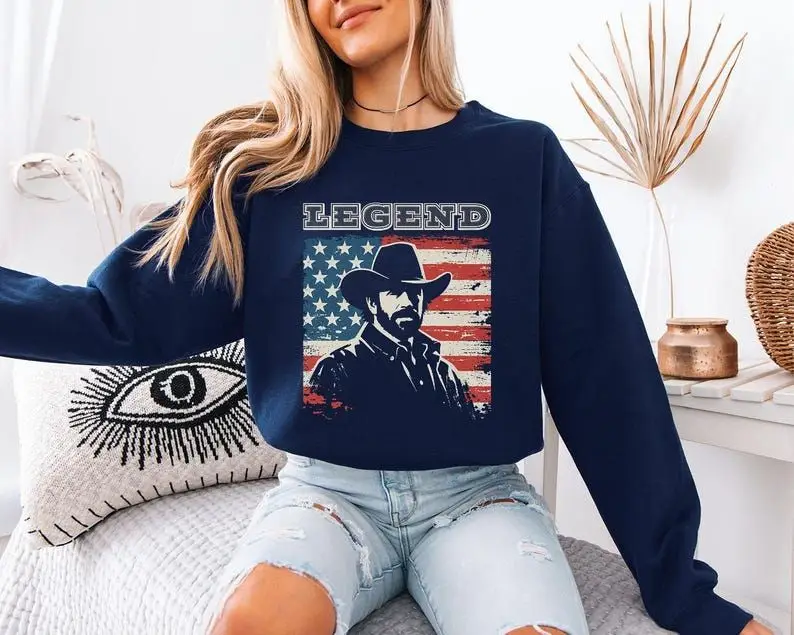 Chuck Norris Legend Sweatshirt 1940-2026 Iconic Cowboy Merch Gift Memorial Movies