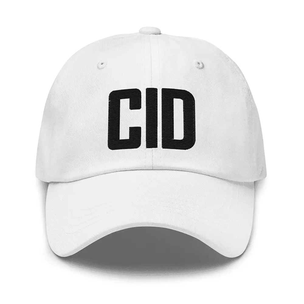 CID Hat CID Airport Code Embroidered Hat Father's Day Gifts For Husband -WearandDecor