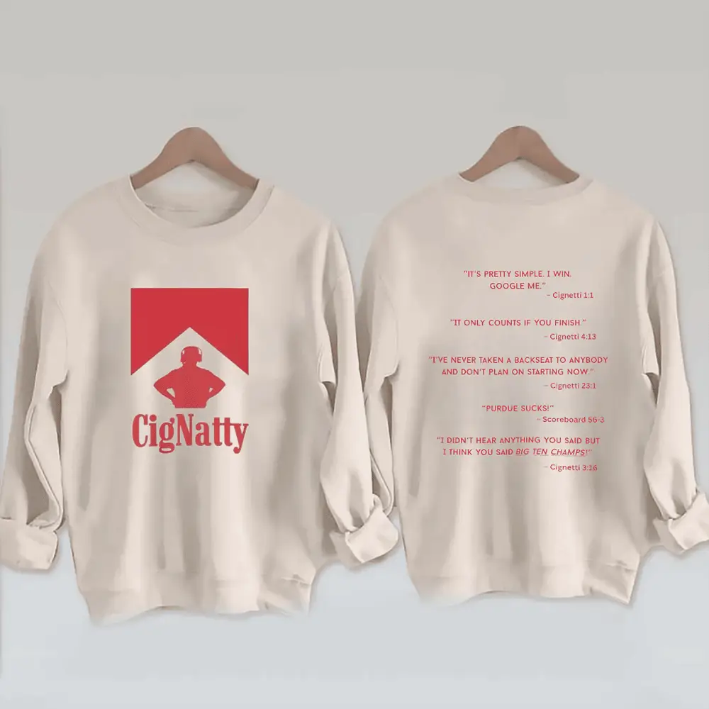 CigNatty Hoosier Sweatshirt 2026 National Championships Apparel Fan Merch CigNatty Hoosier Sweatshirt 2026 National Championships Apparel Fan Merch - Image 1