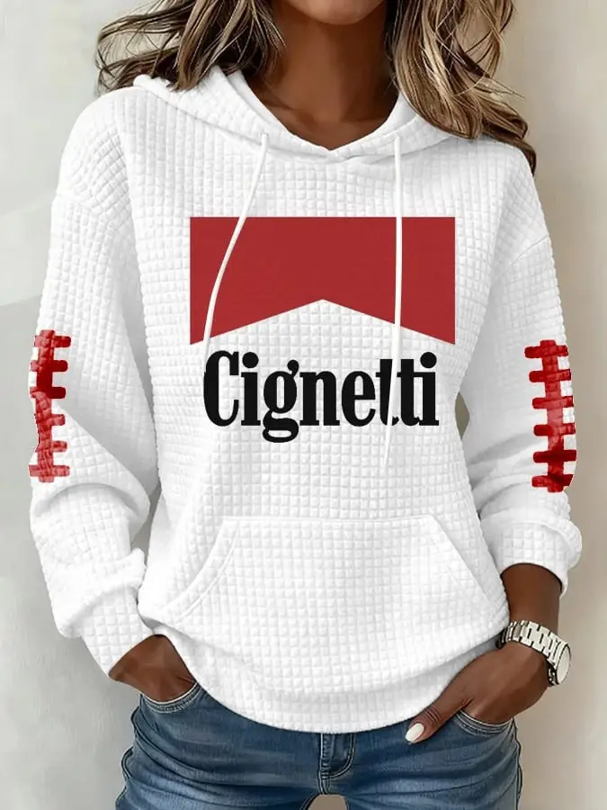 Cignetti Marlboro Hoodie Football Coach Indiana Hoosiers Champion NCAA Merch Clothing For Fans