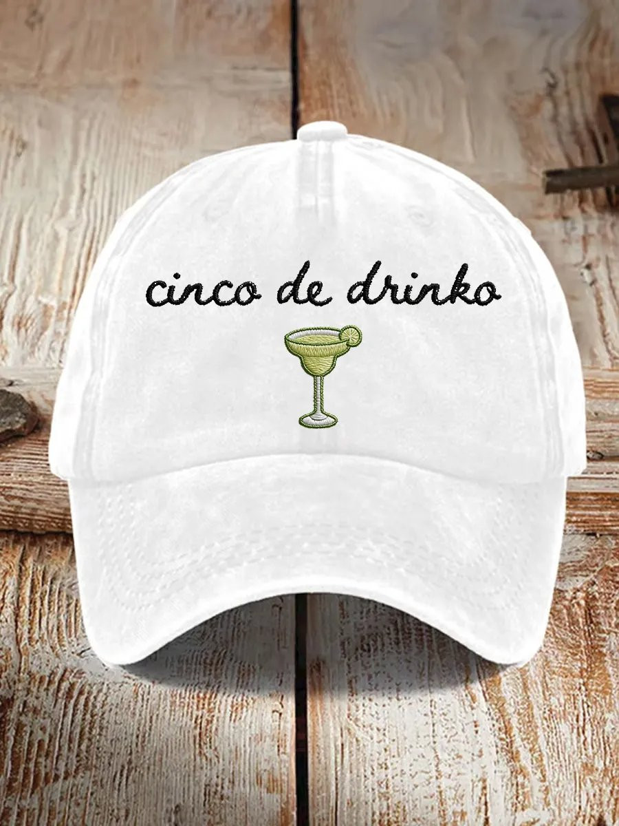 Cinco De Drinko Hat Mexican Fiesta Party Baseball Cap Viva La Fiesta Gifts