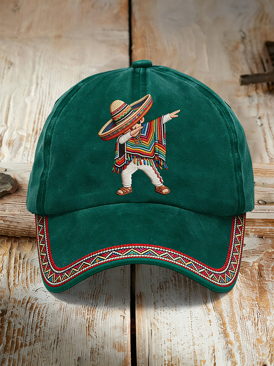 Cinco De Mayo Dabbing Mexican Hat Mexico Festival Baseball Cap Gifts For Latino