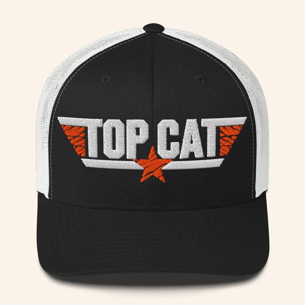 Cincy Shirts Merch Top Cat Trucker Hat Embroidered Gift Ideas For Husband -WearandDecor Cincy Shirts Merch Top Cat Trucker Hat Embroidered Gift Ideas For Husband -WearandDecor - Image 1
