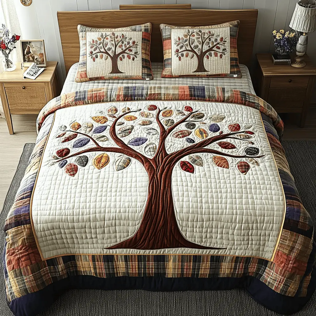 Classic Canopy Quilted Bedding Set Best Comforter Sets Tree Of Life Gifts For Parents Classic Canopy Quilted Bedding Set Best Comforter Sets Tree Of Life Gifts For Parents - Image 1