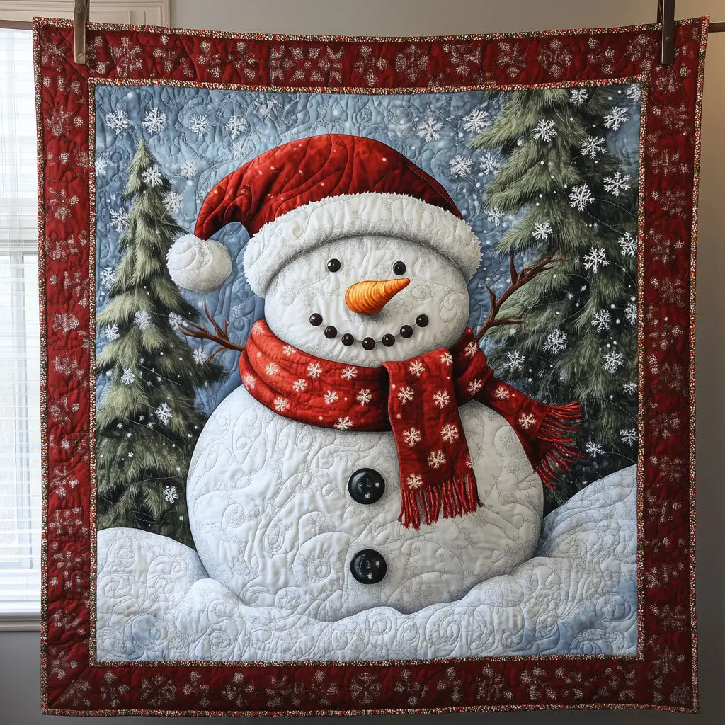 Classic Snowman Quilt Classic Quilt Blanket for Cozy and Warm Nights