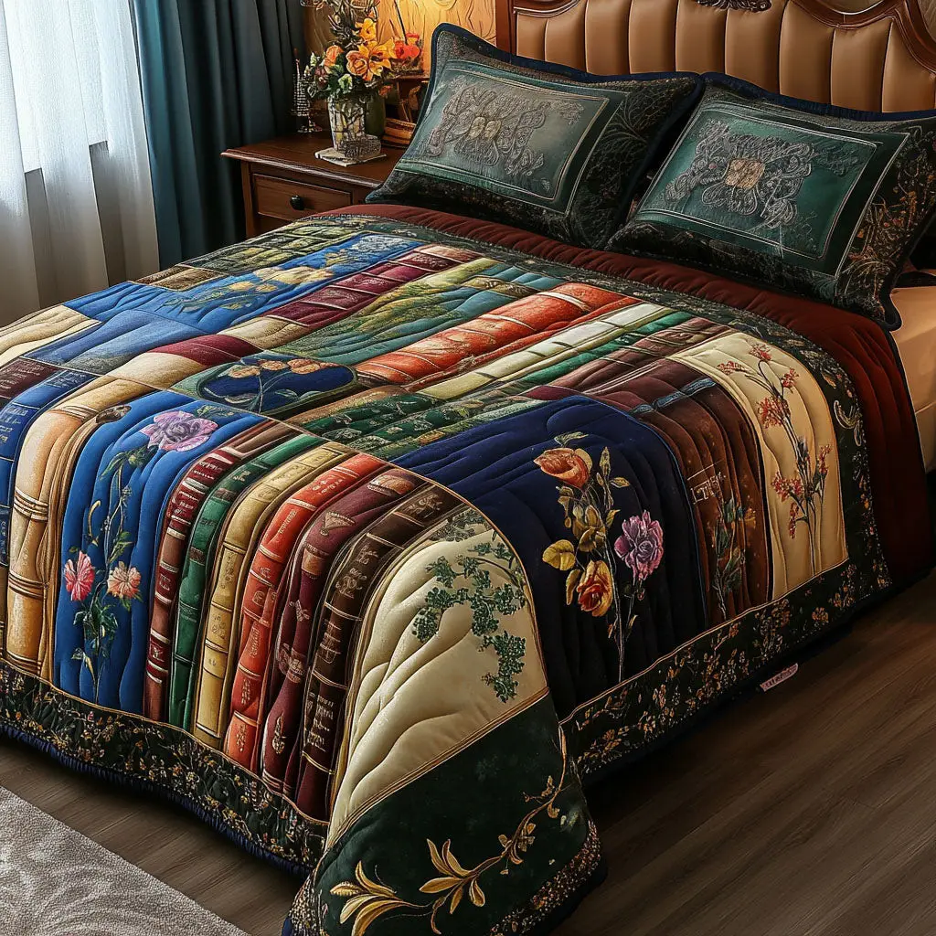 Classic Tales Quilted Bedding Set Best Comforter Sets Novelty Book Themed Gifts