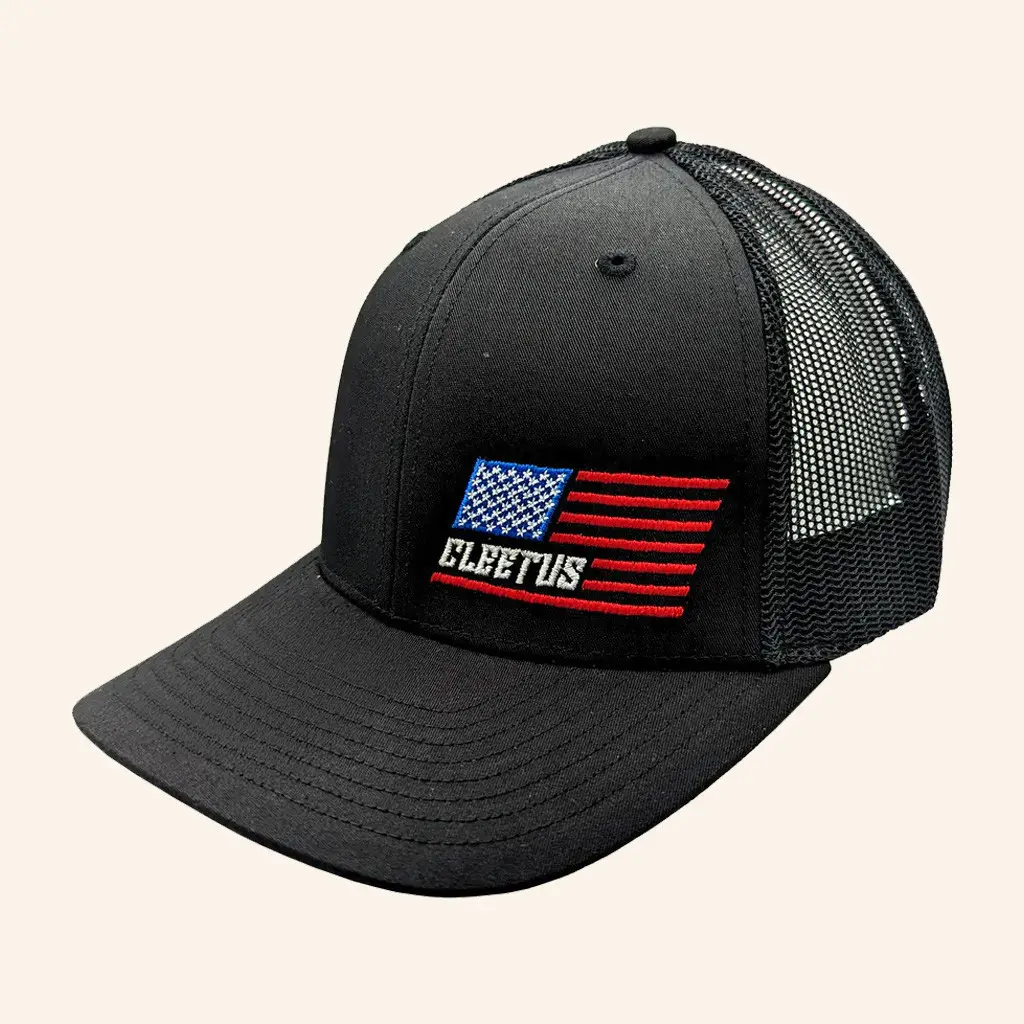 Cleetus McFarland Merch Cleetus Flag Richardson Embroidered Trucker Hat Christmas Gift For Dad - Wear&Decor