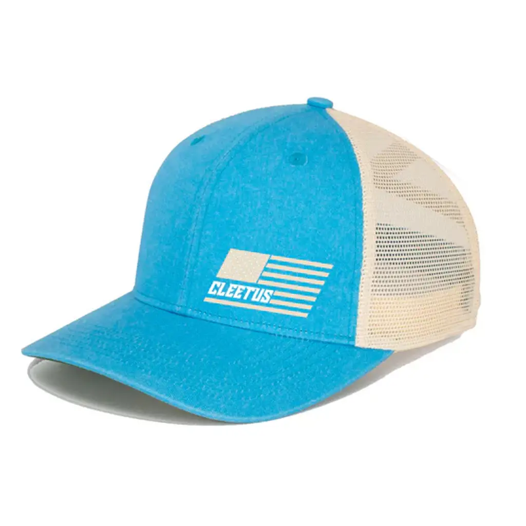 Cleetus McFarland Merch Cleetus Flag Trucker Hat Embroidered Best Gifts For Racing Lovers - Wear&Decor