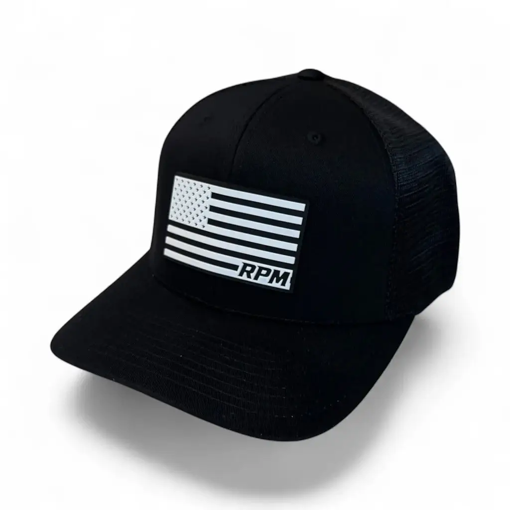 Cleetus McFarland Merch Dr Parker's RPM Flag Embroidered Trucker Hat Xmas Gifts For Dad -WearandDecor