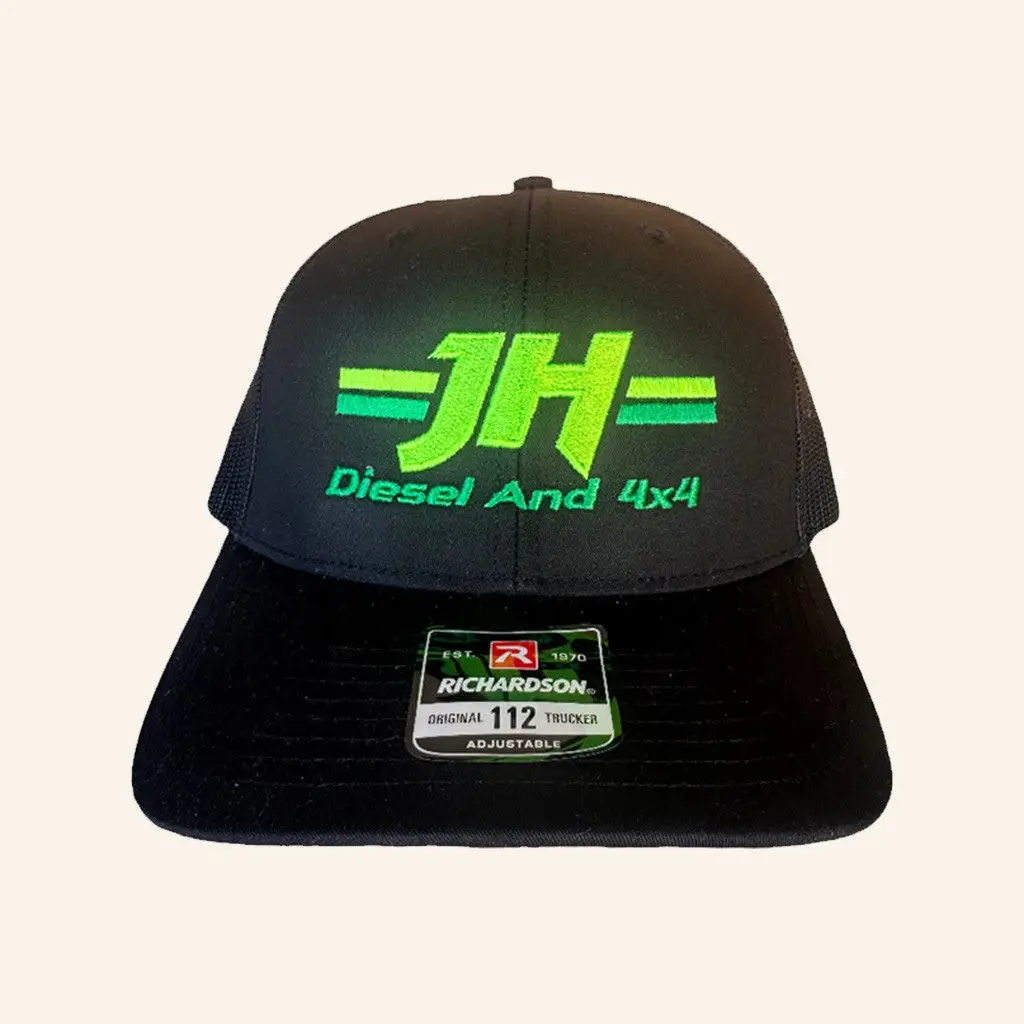 Cleetus McFarland Merch JH's Diesel Green Front Logo Snapback Hat Gifts For Husband -WearandDecor
