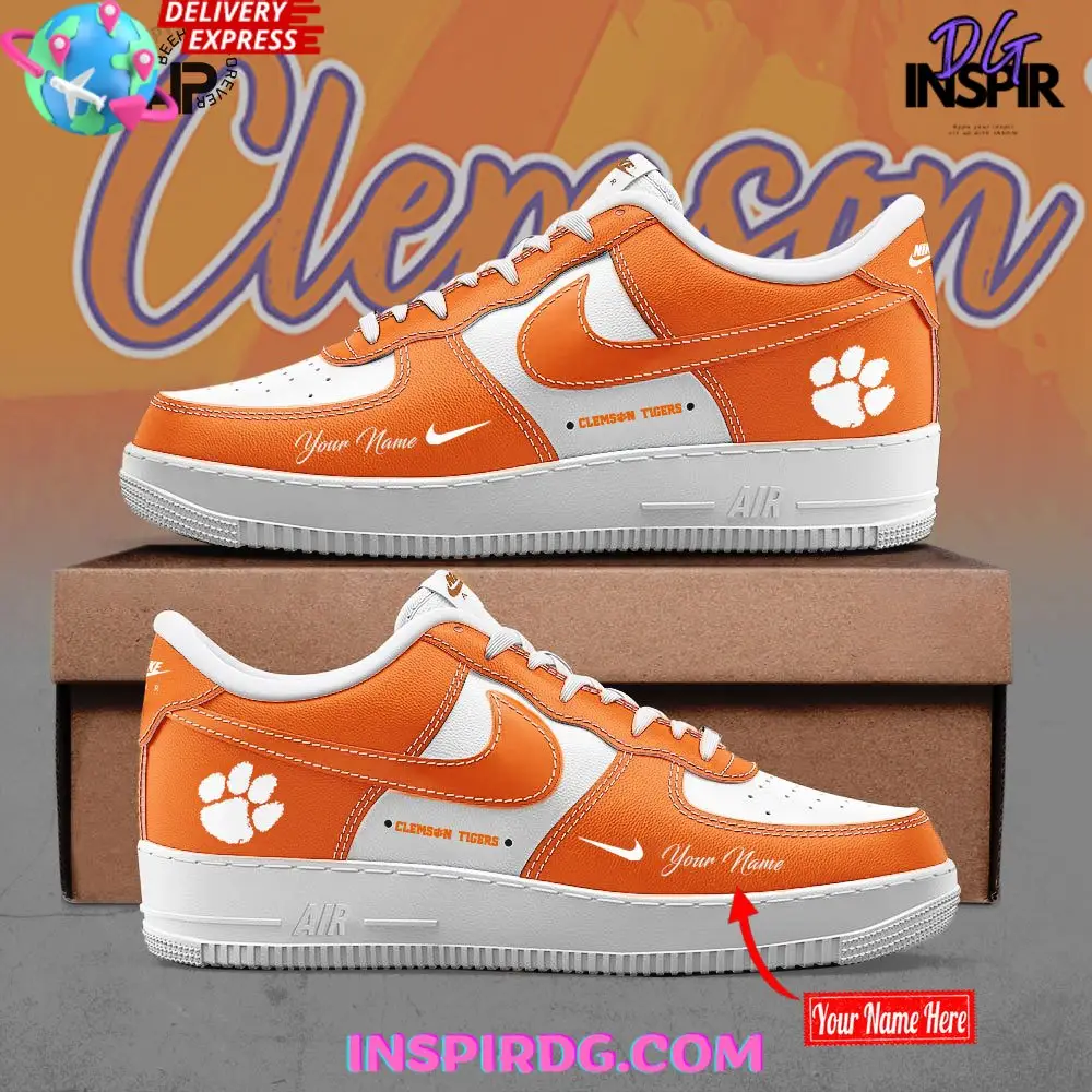 Clemson Tigers 2024 Custom Air Force 1 Clemson Tigers 2024 Custom Air Force 1 - Image 1