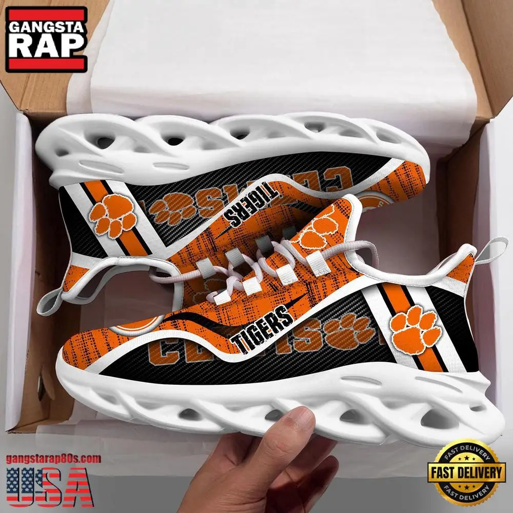 Clemson Tigers NCAA Clunky Air Max Shoes Air Cushion Sneakers