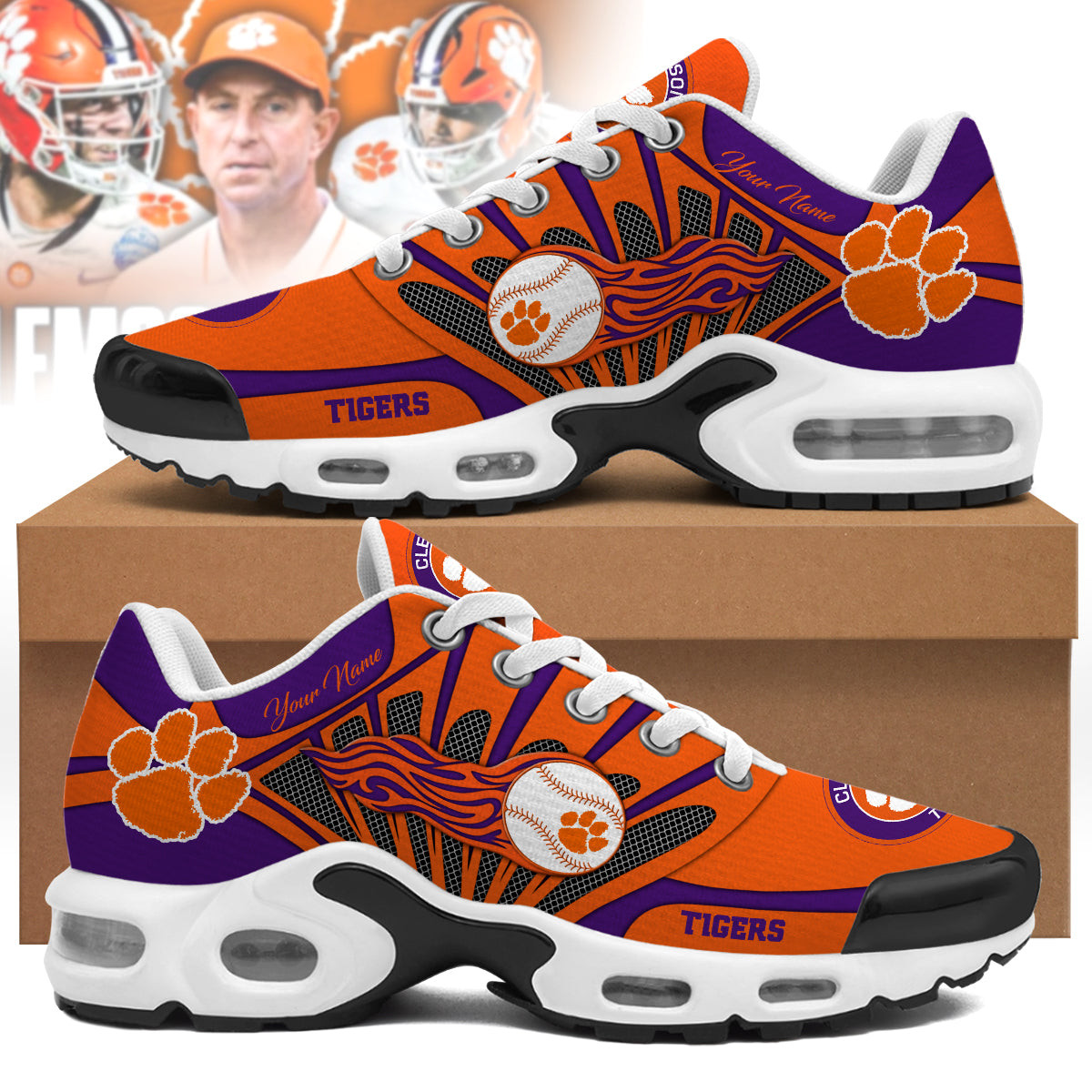 Clemson Tigers Sport Shoes Clemson Tigers Sport Shoes - Image 1